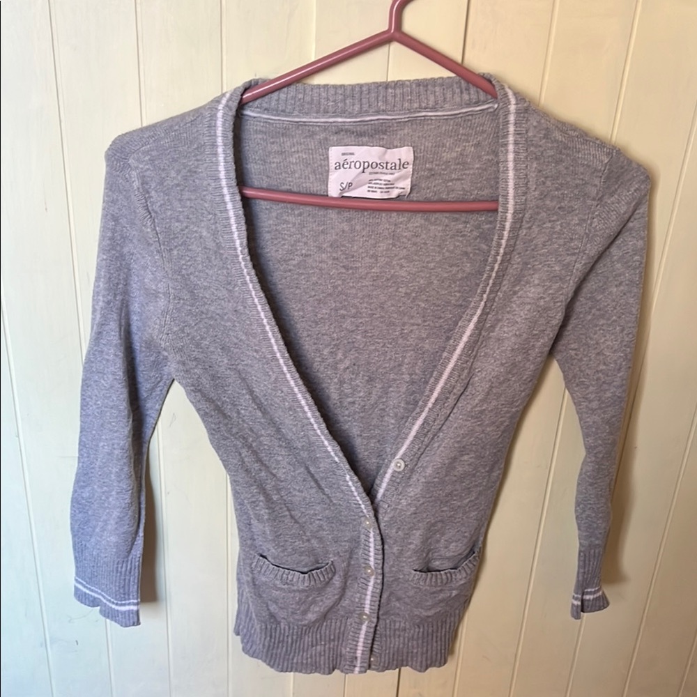 Aeropostale Gray cardigan